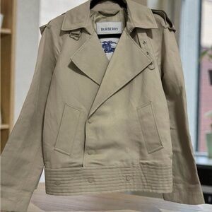 Burberry Beige Canvas Trench jacket  for women